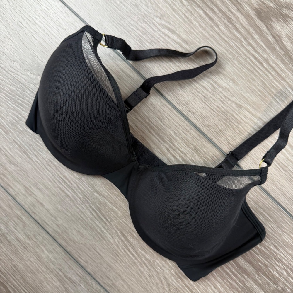 b.tempt'd Women Bra Ciao Bella Underwire Mesh T-Shirt Black 34DD